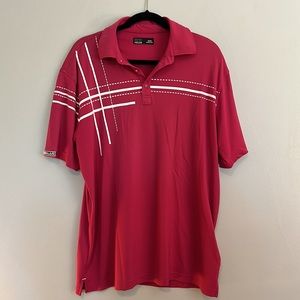 EUC burgundy Hollas golf shirt size medium